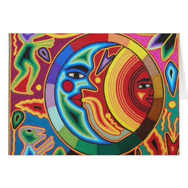 Huichol Schnur-Kunst von Mexiko (Vorderseite (Horizontal))