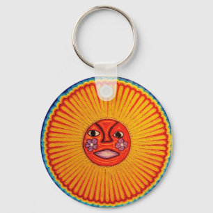 Huichol Schnur-Kunstsun-Mexikaner-Volkskunst Schlüsselanhänger