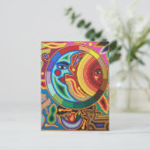 Huichol String Art aus Mexiko Postkarte (Stehend Vorderseite)