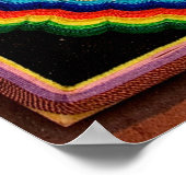 Huichol String Art, Mexiko Grosses Foto zur Leinwa Poster (Ecke)