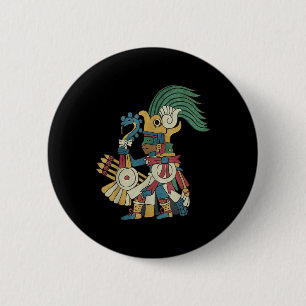 Huitzilopochtli Aztec God Aztec Mythology Mayan Su Button