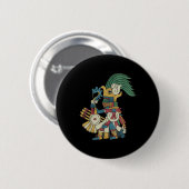 Huitzilopochtli Aztec God Aztec Mythology Mayan Su Button (Vorne & Hinten)