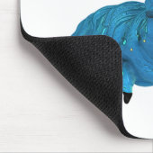 Huka, die blaues Catterpillar raucht Mousepad (Ecke)