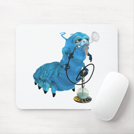 Huka, die blaues Catterpillar raucht Mousepad (Mit Mouse)