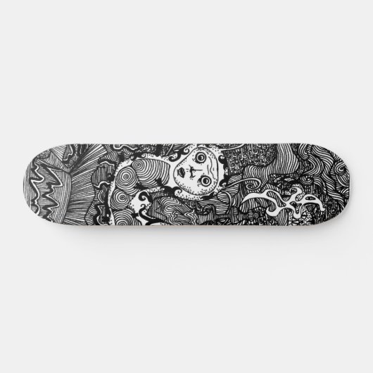 Huka, die Catterpillar raucht Skateboard (Horizontal)