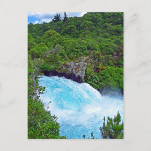 Huka Falls auf dem Waikato River, Neuseeland Postkarte