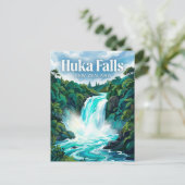 Huka Falls Neuseeland Postkarte (Stehend Vorderseite)