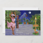 Hula an vorbei zu unserem Luau Party Einladung (Rückseite)