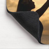 Hula auf hawaiischem Strand Mousepad (Ecke)