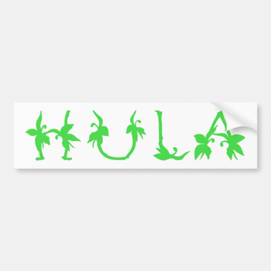 Hula Autoaufkleber (Vorne)