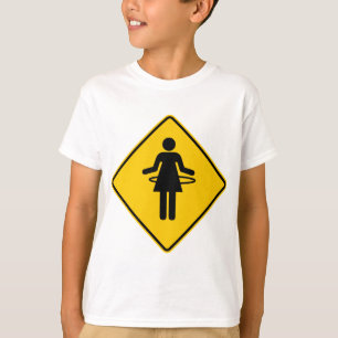 Hula Band-Zonen-Landstraßen-Zeichen T-Shirt