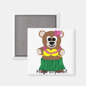 Hula bear, Hugs jemand? Magnet (Vorderseite/Rückseite)