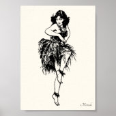 Hula Button-Up Art Print, geeignet für Framing Mir Poster (Vorne)