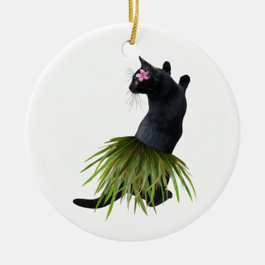 Hula Cat Ornament (Vorne)