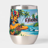 Hula Dancer auf den Hawaiianischen Inseln Aloha (Rückseite)