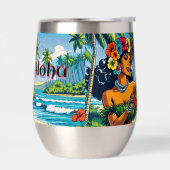 Hula Dancer auf den Hawaiianischen Inseln Aloha (Links)