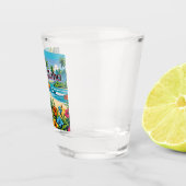 Hula Dancer auf den Hawaiianischen Inseln Aloha Schnapsglas (Rechts)