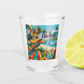 Hula Dancer auf den Hawaiianischen Inseln Aloha Schnapsglas (Vorderseite)