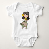 Hula Dancer Baby Strampler (Vorderseite)