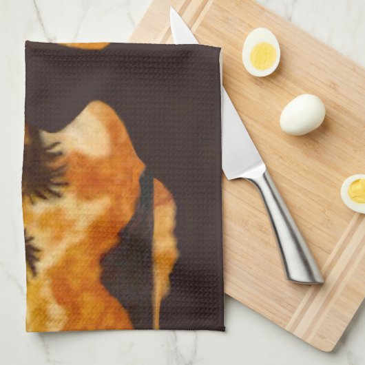 Hula Dancer Geschirrtuch (Viertel Falte)