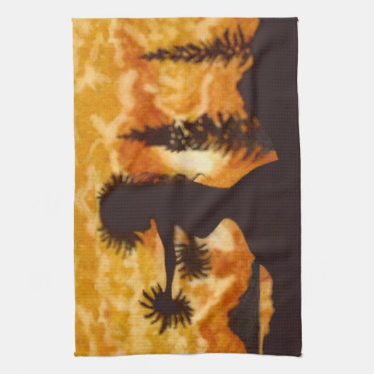 Hula Dancer Geschirrtuch (Vertikal)