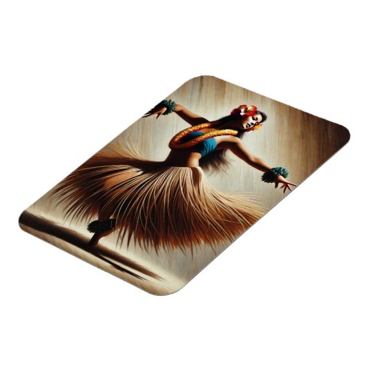 Hula Dancer Hawaii Magnet (Linke Seite)