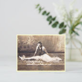 Hula Dancer, Hawaii Vintag Postkarte (Stehend Vorderseite)