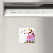 Hula Dancer Hawaiian Magnet (In Situ (Geschirrspüler))