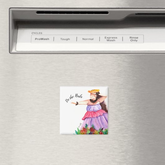 Hula Dancer Hawaiian Magnet (In Situ (Geschirrspüler))