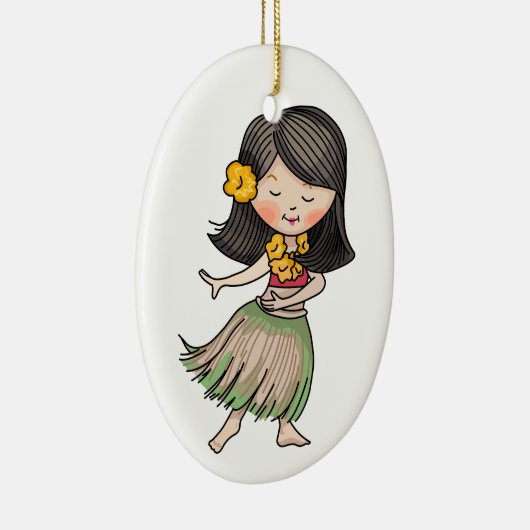 Hula Dancer Keramik Ornament (Rechts)