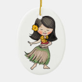 Hula Dancer Keramik Ornament (Vorne)