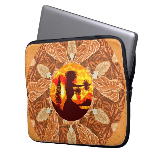 Hula Dancer Laptopschutzhülle (Vorderseite Links)