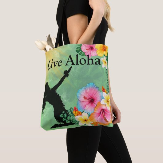 Hula Dancer Live Aloha Tropical Blume Tasche (Von Nahem)