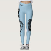 Hula Dancer Original Art Workout Leggings (Vorderseite)