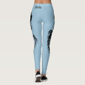 Hula Dancer Original Art Workout Leggings (Rückseite)