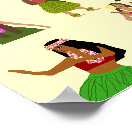Hula Dancer Poster (Ecke)