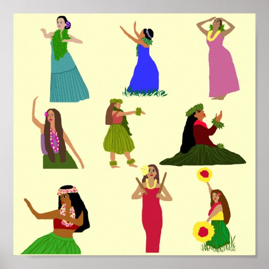Hula Dancer Poster (Vorne)