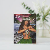 Hula Dancer Postkarte (Stehend Vorderseite)