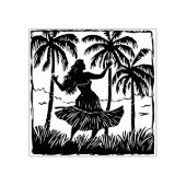 Hula Dancer Rubber Briefmarke Gummistempel (Prägung)