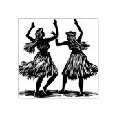 Hula Dancer Rubber Briefmarke Gummistempel (Prägung)