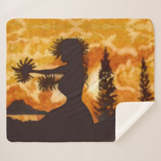 Hula Dancer Sherpadecke (Vorderseite (Horizontal))
