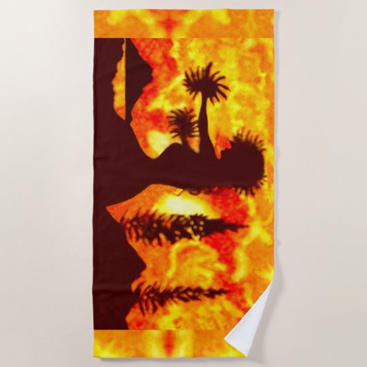 Hula Dancer Strandtuch (Vorderseite)