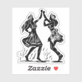 Hula Dancer Vinyl Aufkleber (Blatt)