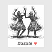 Hula Dancer Vinyl Aufkleber (Blatt)