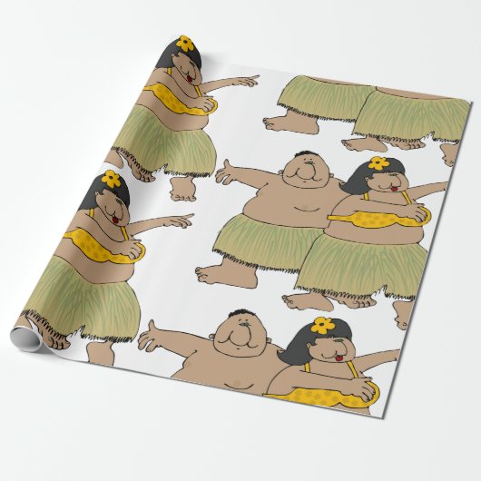 Hula Dancers Geschenkpapier (Ungerollt)