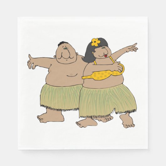 Hula Dancers Serviette (Vorderseite)