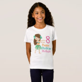 Hula Dancing Girl Custom Kindergeburtstag T-Shirt (Vorne ganz)