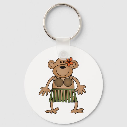 Hula Dancing Monkey Schlüsselanhänger (Vorderseite)