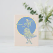 Hula Death Luau Postkarte (Stehend Vorderseite)