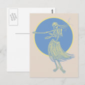 Hula Death Luau Postkarte (Vorne/Hinten)